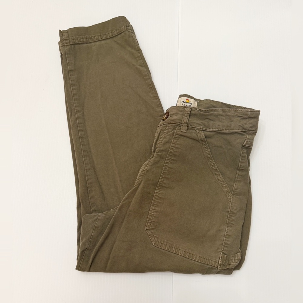 Marine Layer Maya Slim Straight Utility Pant Stretch - 6